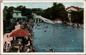 Hershey Park Swimming Pool Hershey Pennsylvania Vintage Postcard C036