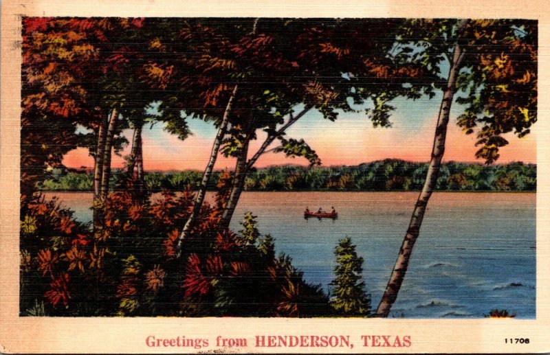 Texas Greetings From Henderson 1942