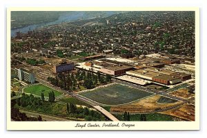 Lloyd Center Portland Oregon Aerial View Postcard Shopping Center