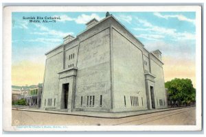 c1920's Scottish Rite Cathedral Mobile Alabama AL Unposted Postcard