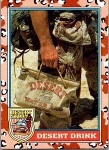 Military 1991 Topps Desert Storm Card Desert Drink sk21368