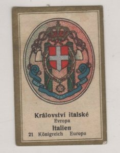 Rueger Chocolates Vignette Trade Cards National Coats of Arms- Italy #21