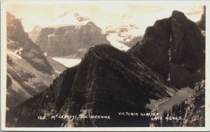 Canada Mt Lefroy The Beehive Victoria Glacier Lake Agnes Vintage RPPC C056