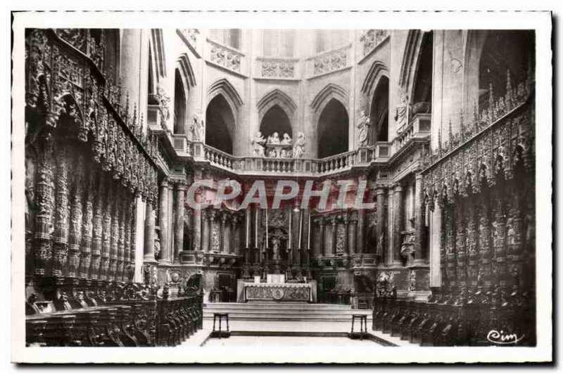 Old Postcard Auch Basilica of St. Mary Choir
