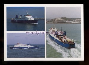 FE2437 - P&O Ferries - European Trader , Clearway & Endeavour - postcard