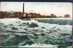 New York OGDENSBURG City Water Works and Dam Oswegatchie River - DB - pm1910