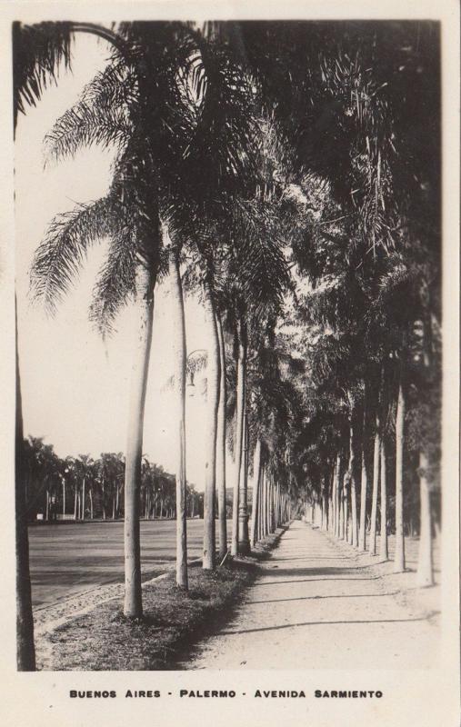 B77159 palermo avenida sarmiento   buenos aires argentina scan front/back image