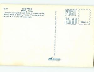 Pre-1980 BOTANICAL SCENE Dallas Texas TX HJ6789