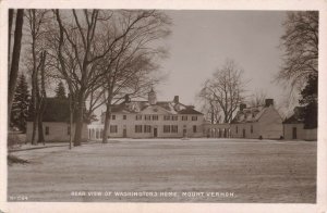 c.1912 Real Photo Rear View Washington's Home, Mount Vernon, VA. RPPC 2T3-261