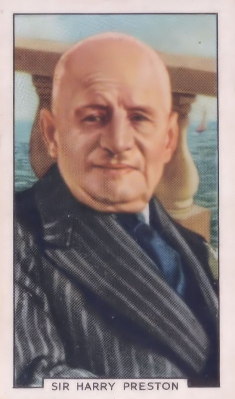 Sir Harry Preston Brighton Knighted Boxer Boxing 1930s Cigarette Card