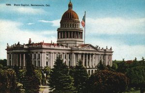 USA State Capitol Sacramento California Postcard 09.00