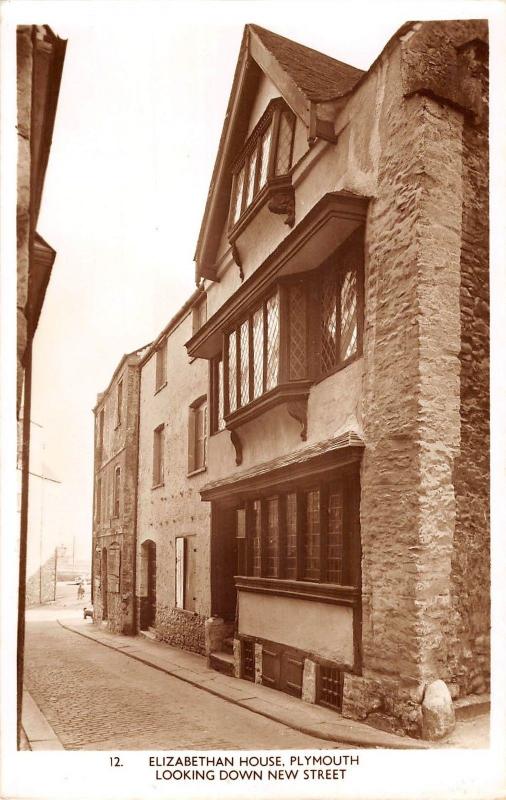 BR99660 elizabethan house plymouth looking down new street real photo uk