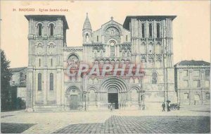 Postcard Old Bordeaux Eglise Sainte Croix