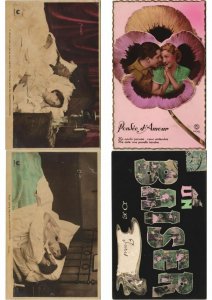 COUPLES ROMANTIC GLAMOUR 1000 REAL PHOTO Vintage Postcards (Part 1.) (L2959)