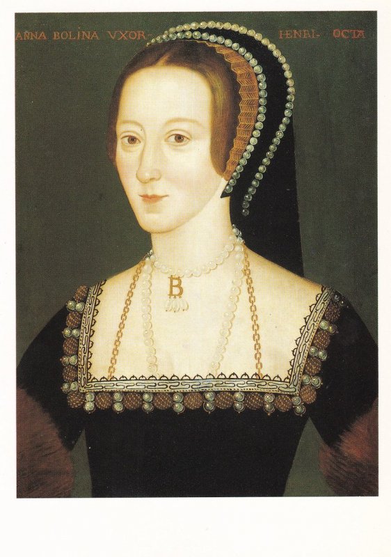 Anne Boleyn National Portrait Gallery Painting Postcard