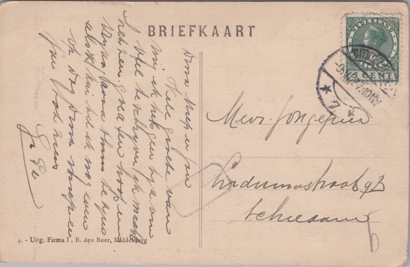 Netherlands Middelburg Abdij Vintage Postcard 09.17