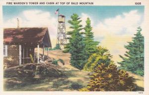 Fire Warden Tower and Cabin - Bald Mountain, Adirondacks, New York Linen