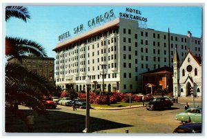 c1950's Front View, Hotel San Carlos, Pensacola Florida FL Unposted Postcard