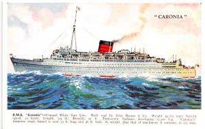 RMS Caronia, Cunard White Star Line White Star Line Cunard Ship Unused 