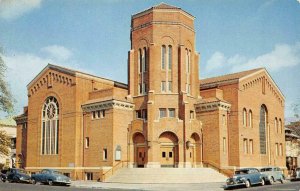 First Christian Church STOCKTON, CA Street View c1940s Chrome Vintage Postcard