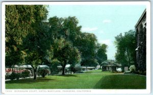 PASADENA, California CA  ~ BUNGALOW COURT at Hotel Maryland ca 1910s Postcard