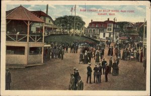 Nahant MA Band Concert Relay House Bass Point c1910 Postcard