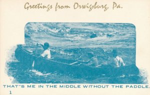 Greetings from Orwigsburg PA Pennsylvania - Village Print Humor - Without Paddle