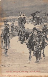 Lot254 russia s transport crossing a frozen river  Russo-Japanese War military 3