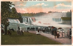 Vintage Postcard Niagara Falls From Prospect Park Most Comprehensive View Canada