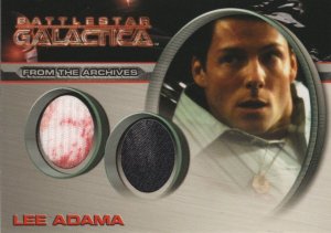 Lee Adama Dual RARE 2x Real Costume Cloth DC9 Battlestar Galactica