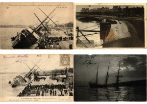 SHIPWRECKS DISASTER SHIP ACCIDENTS 38 Vintage Postcards (L2852)