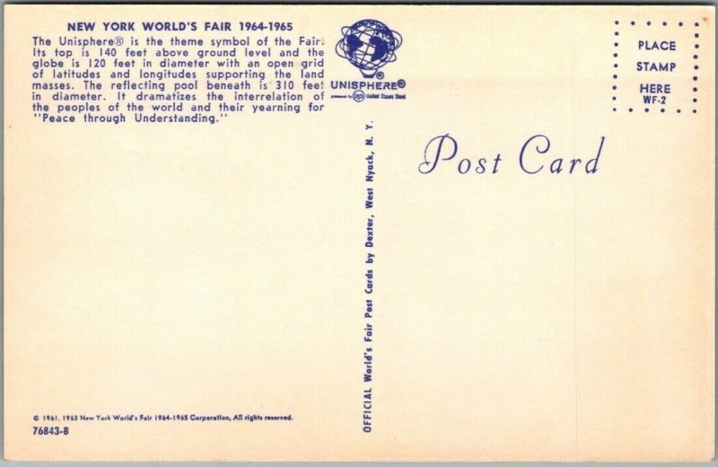 1964 NEW YORK WORLD'S FAIR Official Postcard Multi-View / Sudan Pavilion /Dexter 