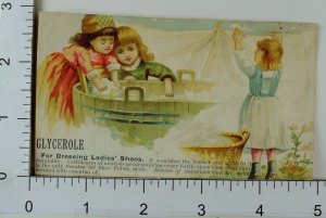 1890's Census Large U.S Cities Glycerole Shoe Dressing Children Laundry Line *A