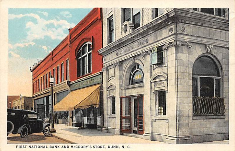First National Bank and McCrory's Store Dunn, North Carolina NC