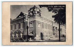 1945 City Auditorium Exterior Building St. Joseph Missouri MO Vintage Postcard