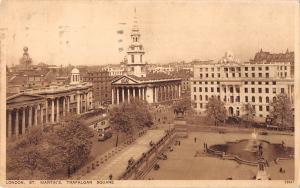 uk4258  st martins trafalgar square  london  real photo uk