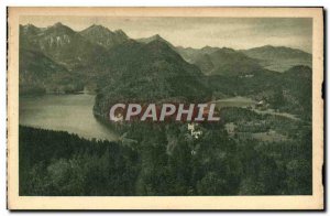 Old Postcard Schloss Hohenschwangau Von Der Jugend