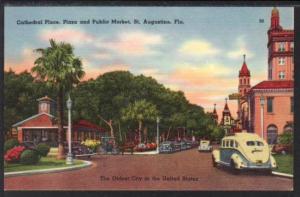 Cathedral Place,Plaza Public Market,St Augustine Postcard 