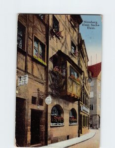 Postcard Hans Sachs-Haus, Nürnberg, Germany