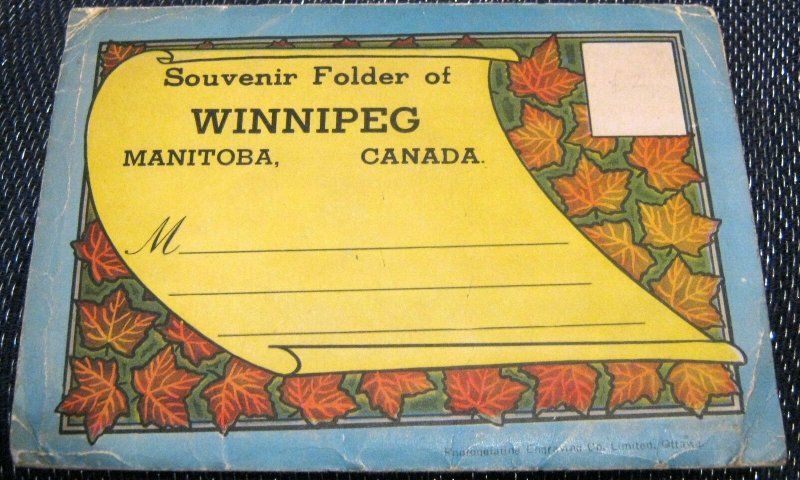 Canada Souvenir folder Winnipeg Manitoba - unused