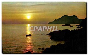 Postcard Modern Colors And Light From France Sunset in the Mediterranean