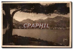 Postcard Old French Riviera Menton Alpes Maritimes City view from Cap Martin ...