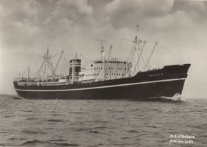MS Theben Wilhelmsen Lines Ship Norway Ferry Postcard