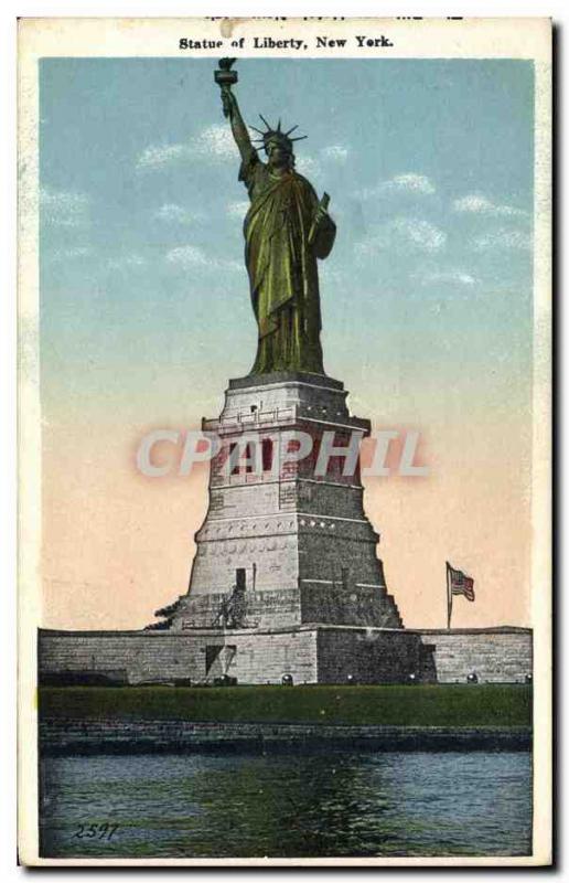 Old Postcard Statue of Liberty Statue of Liberty New York