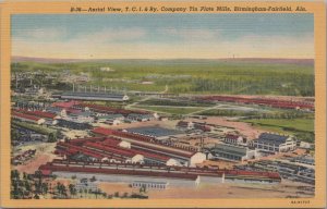 Postcard  TCI Railroad Company Tin Plate Mills Birmingham Fairfield AL