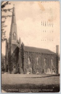 Oberlin Ohio 1909 Postcard Second Congregational Church