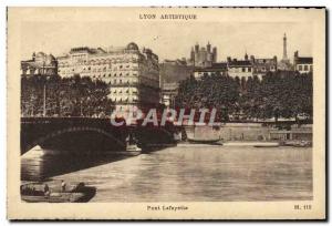 Old Postcard Artistic Lyon Pont Lafayette