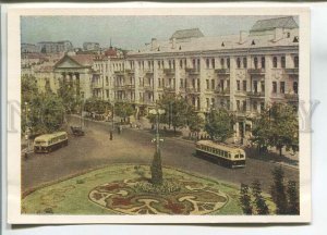 480517 1953 Ukraine Kyiv Kiev Leo Tolstoy Square Ignatovich ed. 35000 IZOGIZ