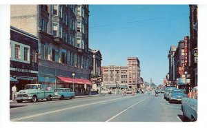 IL - Bloomington. Main Street looking North ca 1957