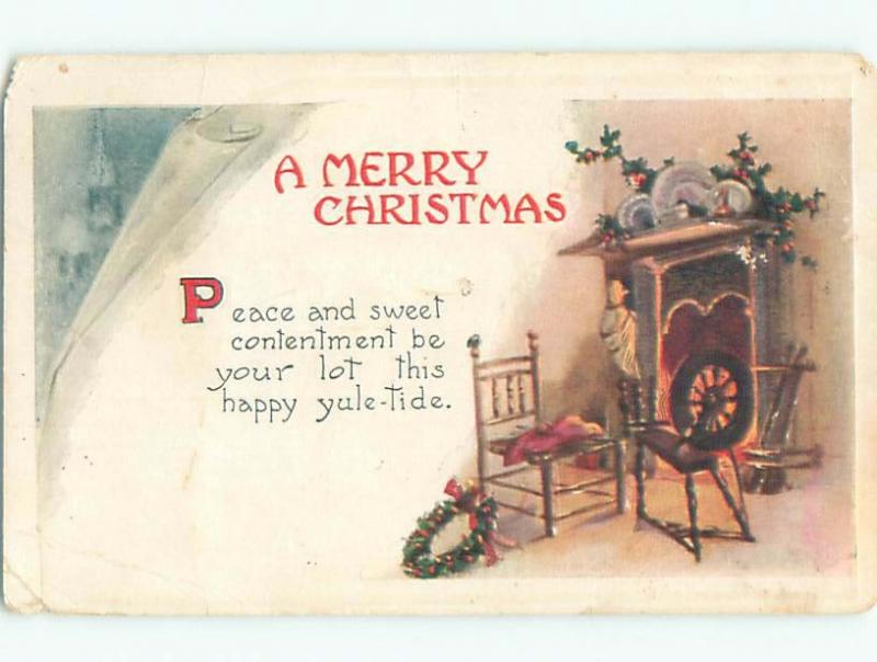 Divided-Back CHRISTMAS SCENE Great Postcard W8977